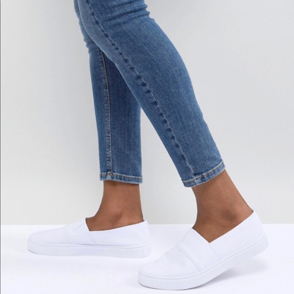 NEVER WORN white ASOS dodger sneakers